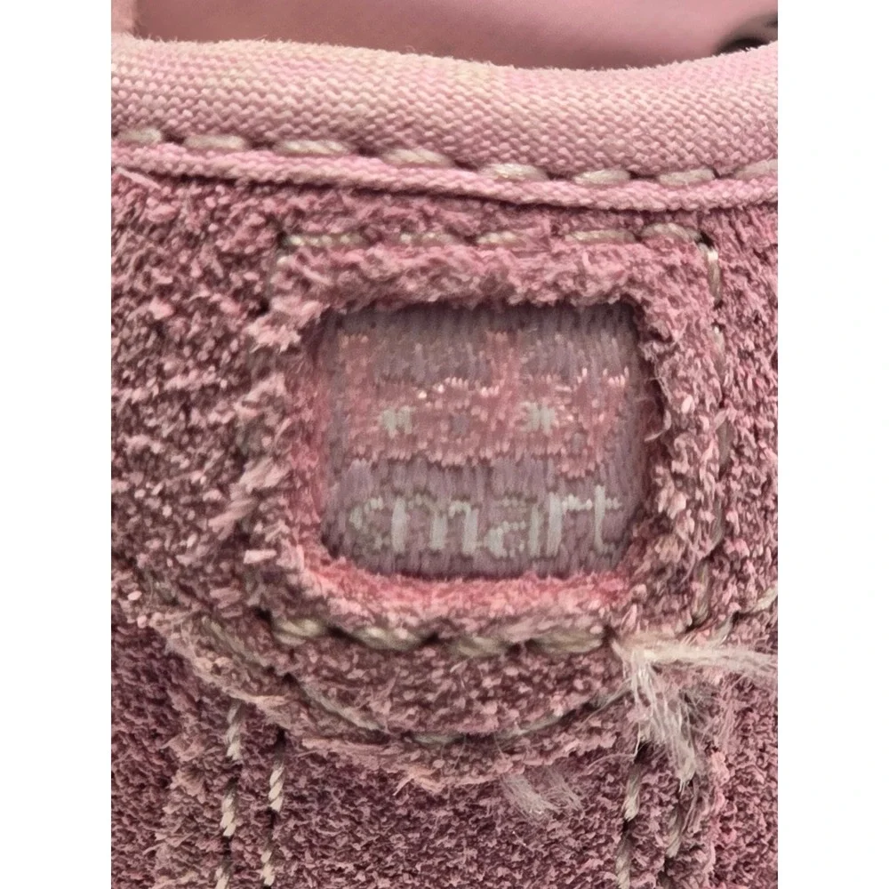 Baby Smart Toddler Girls Pink Suede Mary Jane Sneakers Shoes Size 4 Athletic Y2K
